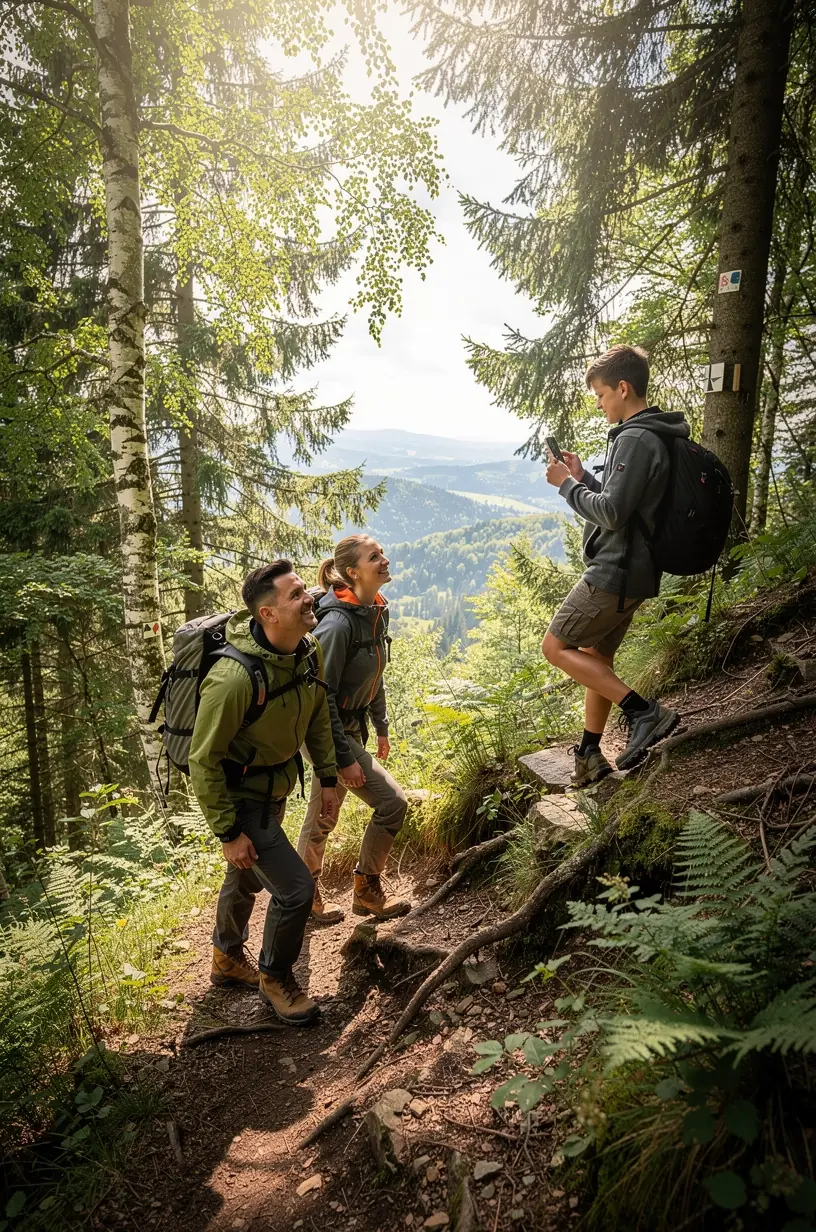 Light tourism promoting outdoor sustainability in nature.