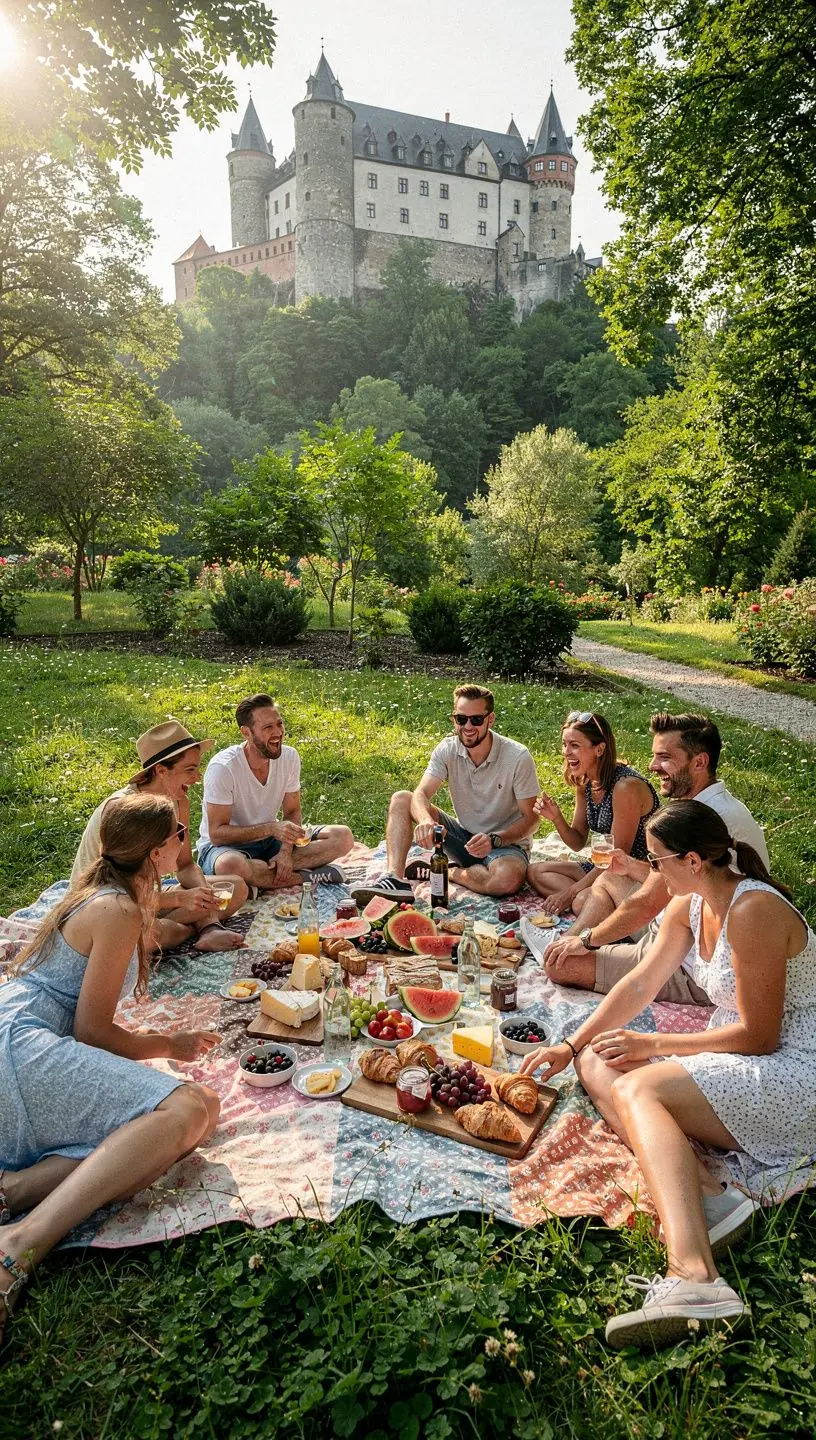 Family enjoying outdoor activities in a local park.